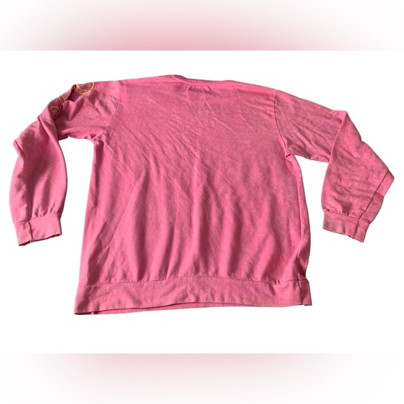 Urban Outfitters Nirvana Smiley Face Overdyed Sweatshirt Heliconia  XL oversized - Picture 6 of 15